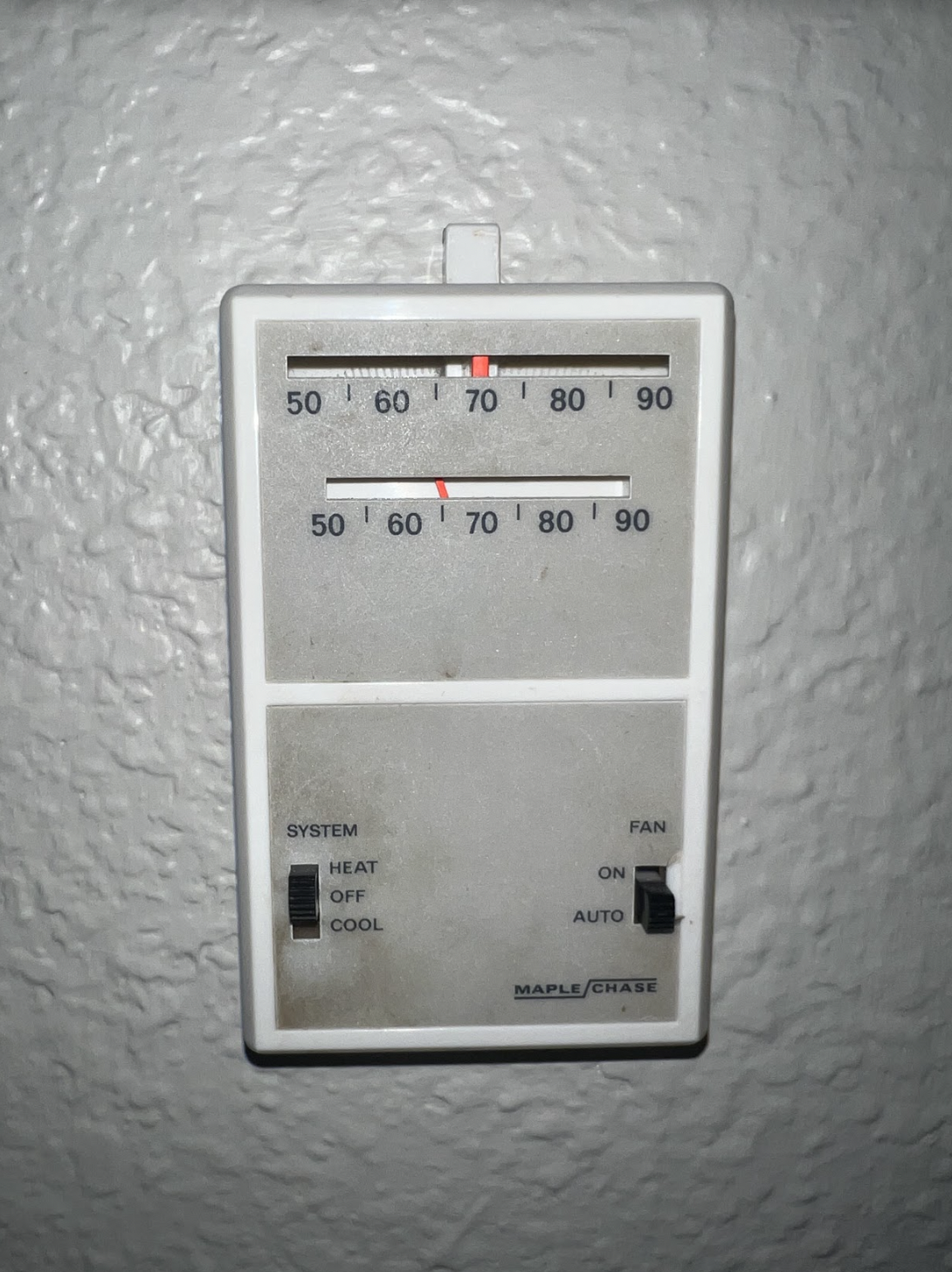 thermostat in ARC living room
